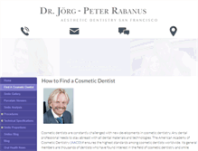 Tablet Screenshot of cosmetic-dentist.aesthetic-dentistry.com
